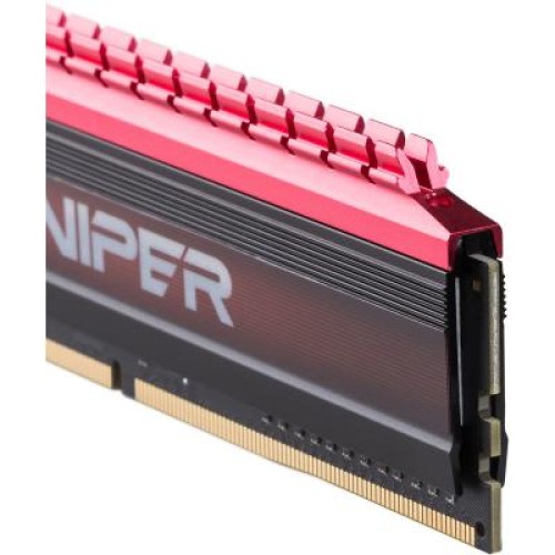 Модуль памяті для компютера DDR4 16GB (2x8GB) 2666 MHz PE-V4 BLK/RED DUALCH Patriot (PV416G266C5K)