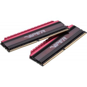 Модуль памяті для компютера DDR4 16GB (2x8GB) 2666 MHz PE-V4 BLK/RED DUALCH Patriot (PV416G266C5K)