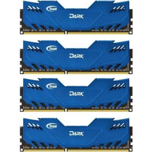 Модуль памяті для компютера DDR4 32GB (4x8GB) 2666 MHz Dark Blue Team (TDBED432G2666HC15AQC01)