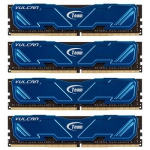 Модуль памяті для компютера DDR4 32GB (4x8GB) 2800 MHz Vulcan Blue Team (TLBED432G2800HC16AQC01)