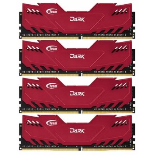 Модуль памяті для компютера DDR4 32GB (4x8GB) 3000 MHz Dark Red Team (TDRED432G3000HC16AQC01)