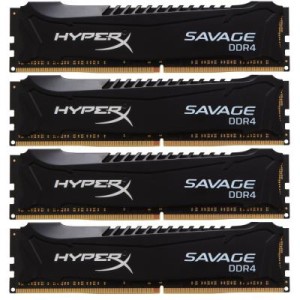 Модуль памяті для компютера DDR4 32GB (4x8GB) 2800 MHz HyperX Savage Black Kingston Fury (ex.HyperX) (HX428C14SB2K4/32)