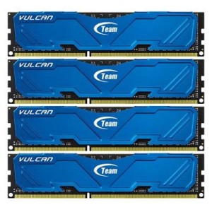 Модуль памяті для компютера DDR3 32GB (4x8GB) 1600 MHz Vulcan Blue Team (TLBED332G1600HC9QC01)