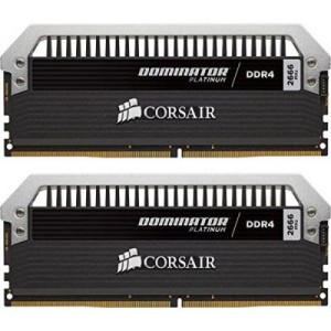 Модуль памяті для компютера DDR4 16GB (2x8GB) 2666 MHz Dominator Platinum Corsair (CMD16GX4M2A2666C15)