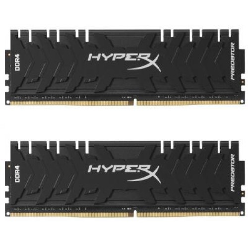 Модуль памяті для компютера DDR4 16GB (2x8GB) 3200 MHz HyperX Predator Black Kingston Fury (ex.HyperX) (HX432C16PB3K2/16)