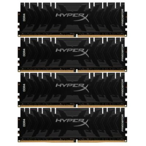 Модуль памяті для компютера DDR4 32GB (4x8GB) 3200 MHz HyperX Predator Lifetime Kingston Fury (ex.HyperX) (HX432C16PB3K4/32)