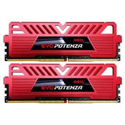 Модуль памяті для компютера DDR4 16GB (2x8GB) 2400 MHz EVO Potenza Heatsink System Geil (GLWR416GB2400C15DC)