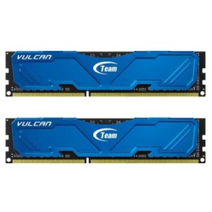 Модуль памяті для компютера DDR3 16GB (2x8GB) 2400 MHz Vulcan Blue Team (TLBED316G2400HC11CDC01)