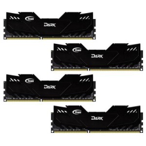 Модуль памяті для компютера DDR4 32GB (4x8GB) 3000 MHz Dark Black Team (TDKED432G3000HC16AQC01)