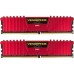 Модуль памяті для компютера DDR4 8GB (2x4GB) 2400 MHz LPX Red Corsair (CMK8GX4M2A2400C16R)