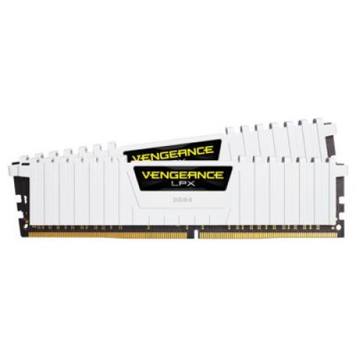 Модуль памяті для компютера DDR4 16GB (2x8GB) 2666 MHz LPX White Corsair (CMK16GX4M2A2666C16W)