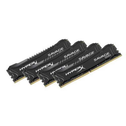 Модуль памяті для компютера DDR4 32GB (4x8GB) 2666 MHz HyperX Savage BLACK Kingston Fury (ex.HyperX) (HX426C13SB2K4/32)