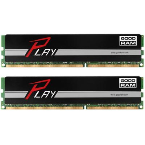 Модуль памяті для компютера DDR4 16GB (2x8GB) 2400 MHz Play Black Goodram (GY2400D464L15S/16GDC)