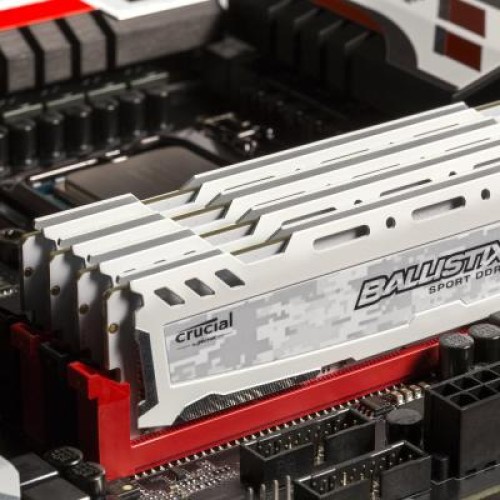 Модуль памяті для компютера DDR4 16GB 2400 MHz Ballistix Sport LT White Micron (BLS16G4D240FSC)