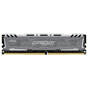 Модуль памяті для компютера DDR4 8GB 2400 MHz Ballistix Sport LT Gray Micron (BLS8G4D240FSBK)