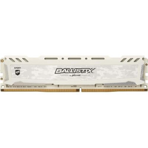 Модуль памяті для компютера DDR4 8GB 2400 MHz Ballistix Sport LT White Micron (BLS8G4D240FSCK)