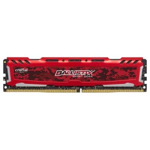 Модуль памяті для компютера DDR4 8GB 2400 MHz Ballistix Sport LT Red Micron (BLS8G4D240FSEK)