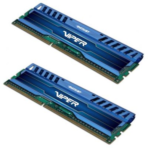 Модуль памяті для компютера DDR3 8GB (2x4GB) 1600 MHz Viper 3 Patriot (PV38G160C9KBL)