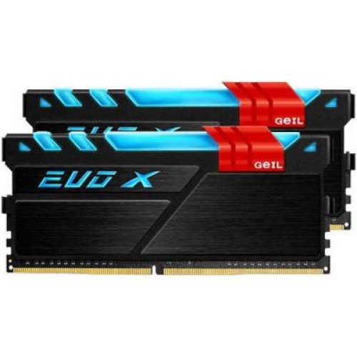 Модуль памяті для компютера DDR4 16GB (2x8GB) 2400 MHz EVO X Geil (GEX416GB2400C16DC)