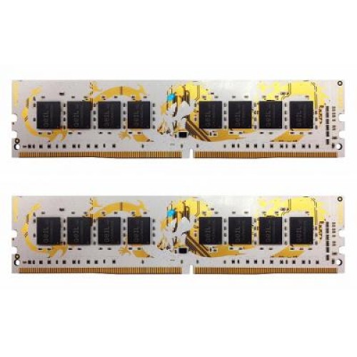 Модуль памяті для компютера DDR4 32GB (2x16GB) 2400 MHz Dragon White Geil (GWB432GB2400C16DC)