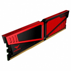 Модуль памяті для компютера DDR4 4GB 2400 MHz T-Force Vulcan Red Team (TLRED44G2400HC1401)