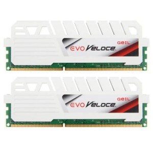 Модуль памяті для компютера DDR3 8GB (2x4GB) 1600 MHz EVO Veloce Frost White Geil (GEW38GB1600C11DC)