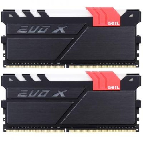 Модуль памяті для компютера DDR4 8GB (2x4GB) 3000 MHz EVO X Black Geil (GEX48GB3000C15ADC)