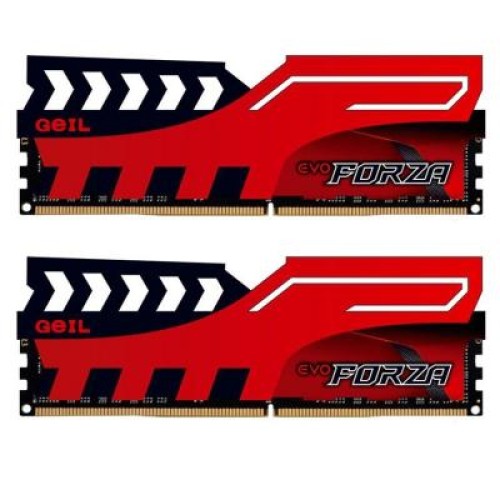 Модуль памяті для компютера DDR4 16GB (2x8GB) 3200 MHz FORZA Red Geil (GFR416GB3200C16DC)