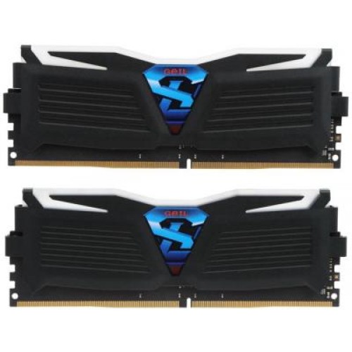 Модуль памяті для компютера DDR4 8GB (2x4GB) 2400 MHz Super Luce Black Geil (GLG48GB2400C16DC)