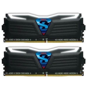 Модуль памяті для компютера DDR4 16GB (2x8GB) 3000 MHz Super Luce Black Geil (GLW416GB3000C15ADC)