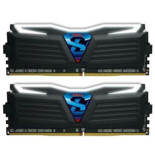 Модуль памяті для компютера DDR4 16GB (2x8GB) 3000 MHz Super Luce Black Geil (GLW416GB3000C15ADC)