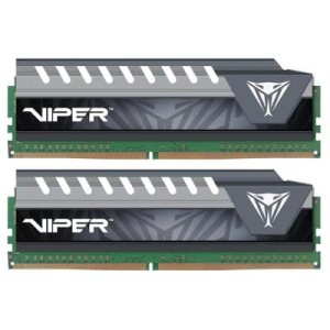 Модуль памяті для компютера DDR4 16GB (2x8GB) 3200 MHz Viper Black Patriot (PVE416G320C6KGY)