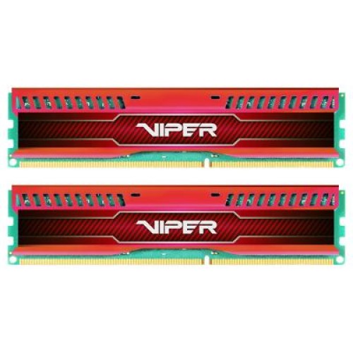 Модуль памяті для компютера DDR3 8GB (2x4GB) 1600 MHz Viper 3 LP Red Patriot (PVL38G160C9KR)