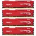 Модуль памяті для компютера DDR4 32GB (4x8GB) 2133 MHz HyperX FURY Red Kingston Fury (ex.HyperX) (HX421C14FR2K4/32)