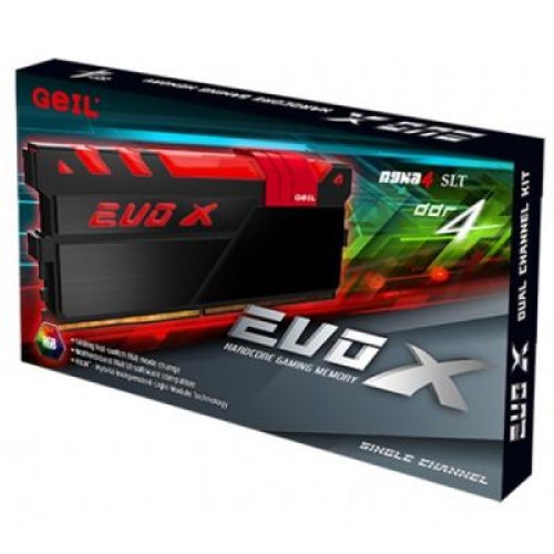 Модуль памяті для компютера DDR4 16GB 2400 MHz EVO X Geil (GEX416GB2400C16SC)