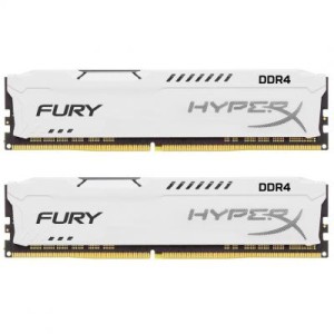 Модуль памяті для компютера DDR4 32GB (2x16GB) 2400 MHz HyperX Fury White Kingston Fury (ex.HyperX) (HX424C15FWK2/32)