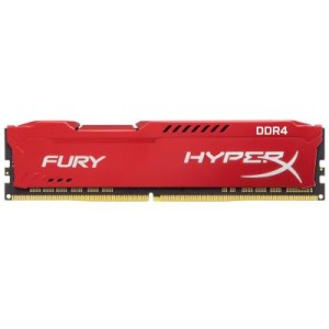 Модуль памяті для компютера DDR4 8GB 2400 MHz HyperX Fury RED Kingston Fury (ex.HyperX) (HX424C15FR2/8)