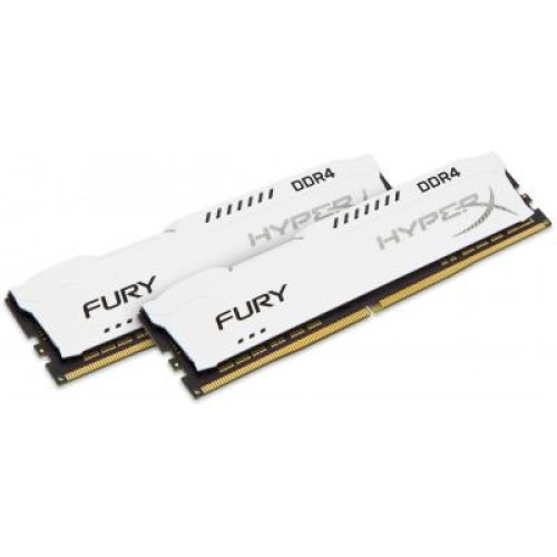 Модуль памяті для компютера DDR4 32GB (2x16GB) 2666 MHz HyperX FURY White Kingston Fury (ex.HyperX) (HX426C16FWK2/32)