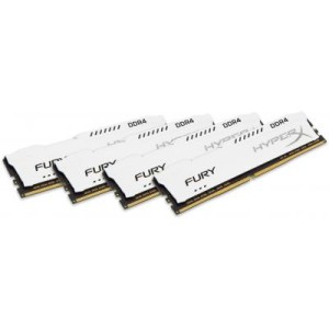 Модуль памяті для компютера DDR4 64GB (4x16GB) 2666 MHz HyperX FURY White Kingston Fury (ex.HyperX) (HX426C16FWK4/64)