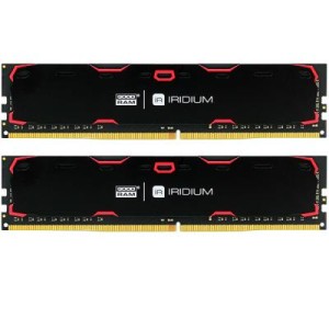 Модуль памяті для компютера DDR4 8GB (2x4GB) 2400 MHz Iridium Black Goodram (IR-2400D464L15S/8GDC)