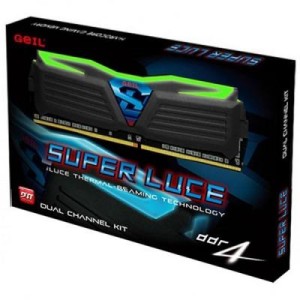 Модуль памяті для компютера DDR4 16GB (2x8GB) 2400 MHz Super Luce Stealth Black Geil (GLG416GB2400C15DC)