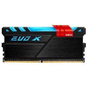 Модуль памяті для компютера DDR4 8GB 2400 MHz Evo X Black Geil (GEX48GB2400C16SC)