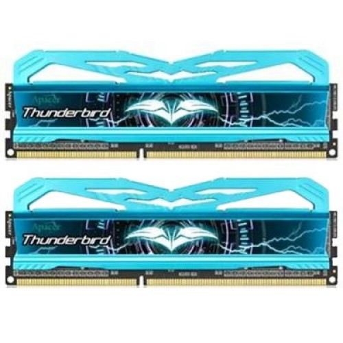 Модуль памяті для компютера DDR3 8GB (2x4GB) 2400 MHz Thunderbird Series-Blue Apacer (DK.08GAT.KA7K2)