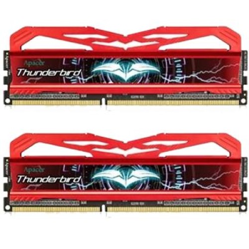 Модуль памяті для компютера DDR3 8GB (2x4GB) 2400 MHz Thunderbird Series-Red Apacer (DK.08GAT.KA8K2)