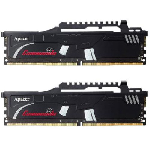 Модуль памяті для компютера DDR4 16GB (2x8GB) 2400 MHz Commando Series Apacer (EK.16GAT.KEAK2)