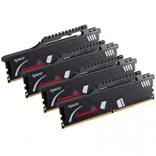 Модуль памяті для компютера DDR4 16GB (4x4GB) 2400 MHz Commando Series Apacer (EK.16GAT.KEAK4)