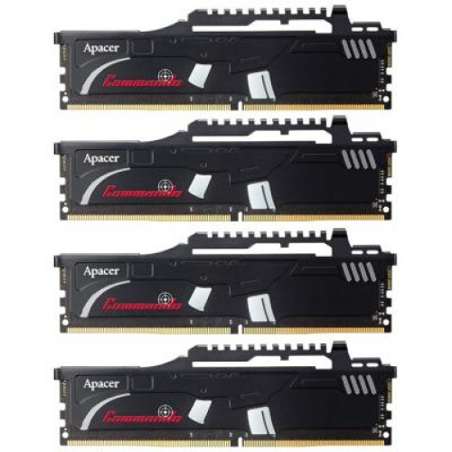 Модуль памяті для компютера DDR4 32GB (4x8GB) 2666 MHz Commando Series Apacer (EK.32GAV.KEAK4)