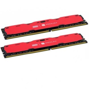 Модуль памяті для компютера DDR4 8GB (2x4GB) 2400 MHz Iridium Red Goodram (IR-R2400D464L15S/8GDC)