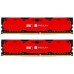 Модуль памяті для компютера DDR4 8GB (2x4GB) 2400 MHz Iridium Red Goodram (IR-R2400D464L15S/8GDC)