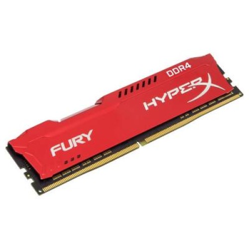 Модуль памяті для компютера DDR4 8GB 2666 MHz HyperX Fury Red Kingston Fury (ex.HyperX) (HX426C16FR2/8)